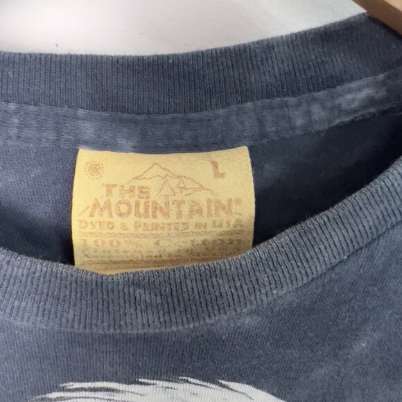 VTG 90s The Mountain Tie Dye Shirt Mens Size Large Eagle USA Made In American - Picture 4 of 6